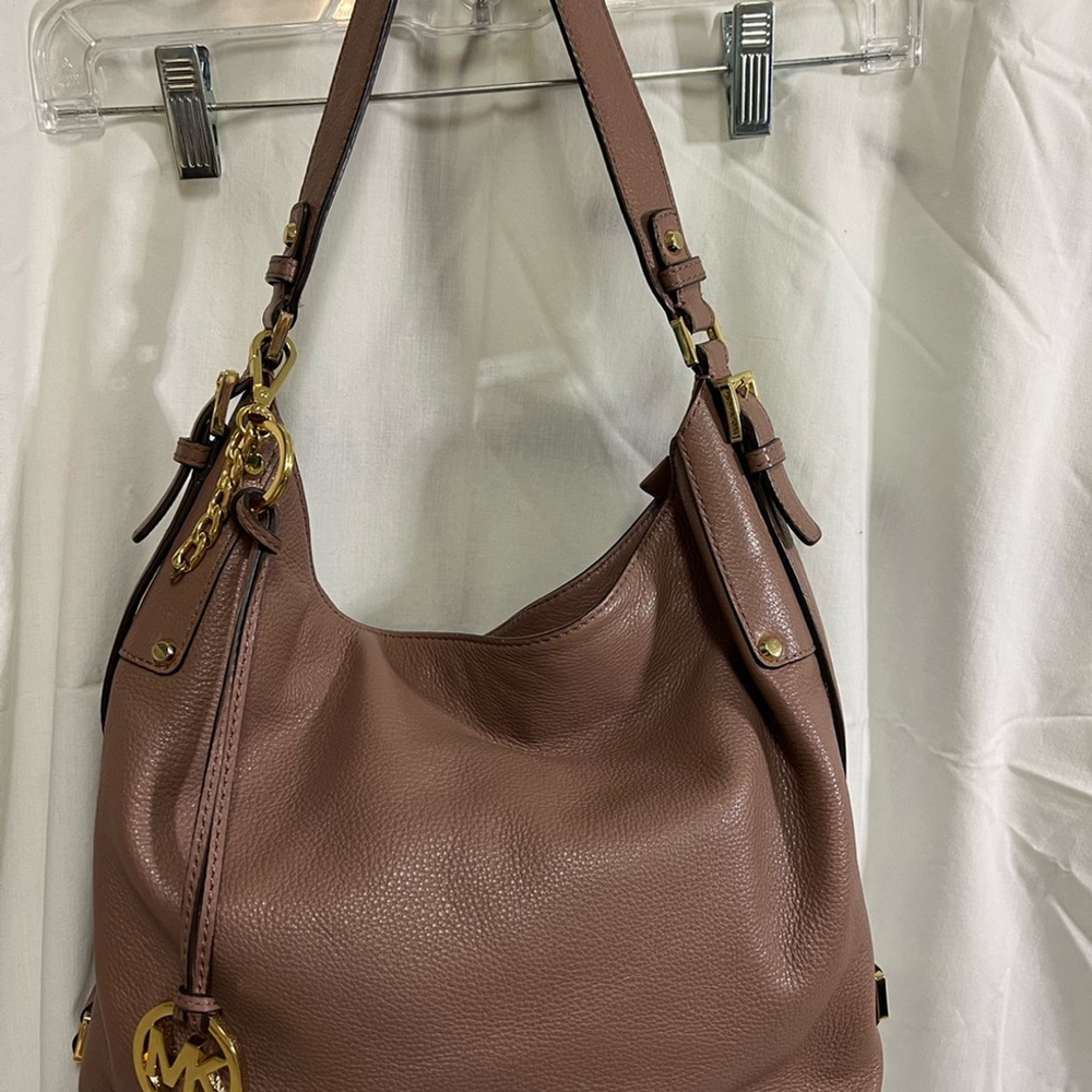 Michael Kors Brown Leather Shoulder Bag